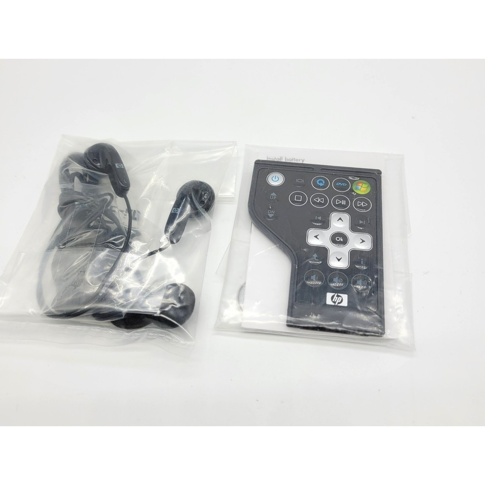 Hewlett Packard HP Laptop remote control and earbuds new sealed